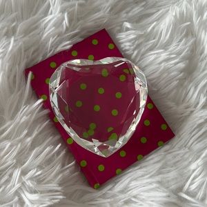 Rosenthal crystal clear diamond cut paperweight